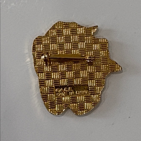 Iris Enamel Pin Vintage - Picture 3 of 6